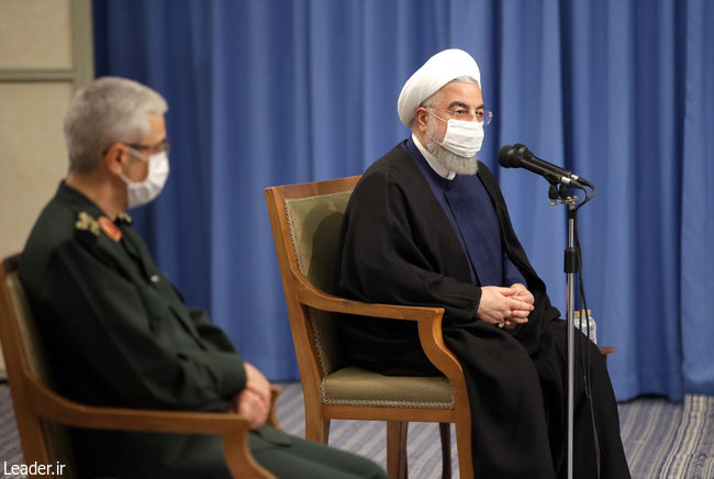 قائد الثورة الإسلامية المعظم يستقبل أعضاء اللجنة الوطنية لمكافحة كورونا