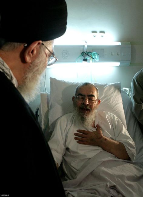 عيادت رهبر معظم انقلاب اسلامی از آیت الله فاضل لنکرانی