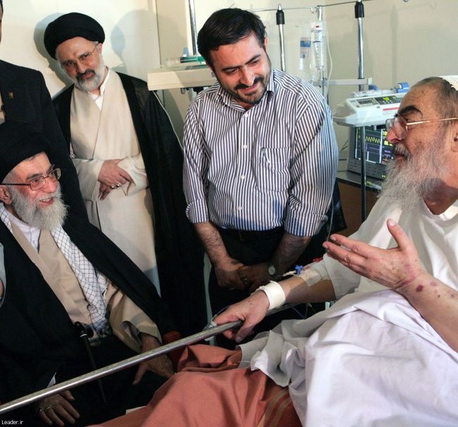 عيادت رهبر معظم انقلاب اسلامی از آیت الله فاضل لنکرانی