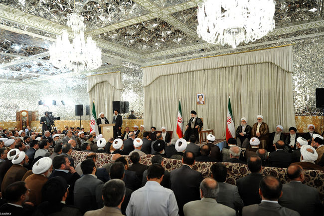 دیدار مسئولان عالی دستگاه قضا با رهبر معظم انقلاب اسلامی