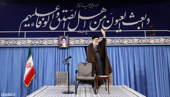 Ayatollah Khamenei meets with a group of the Intelligence Ministry personnel