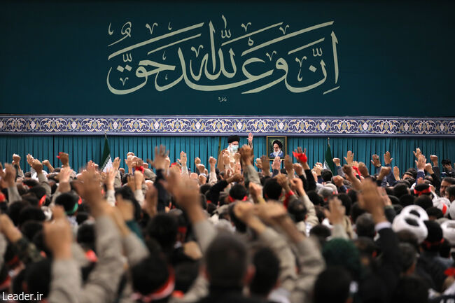 The Leader of the Islamic Revolution explained in a meeting with thousands of Basij members