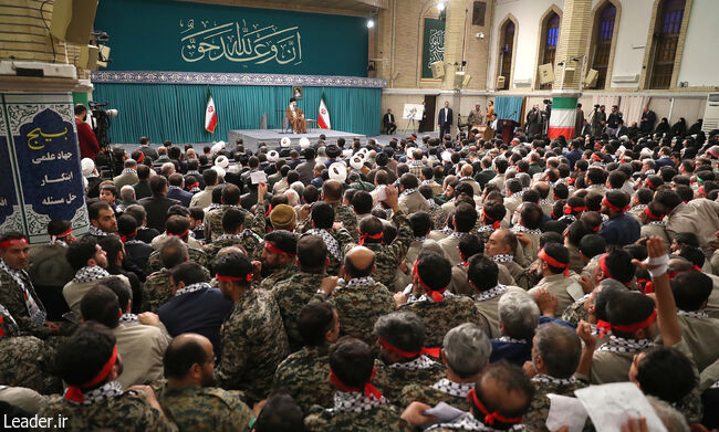 The Leader of the Islamic Revolution explained in a meeting with thousands of Basij members