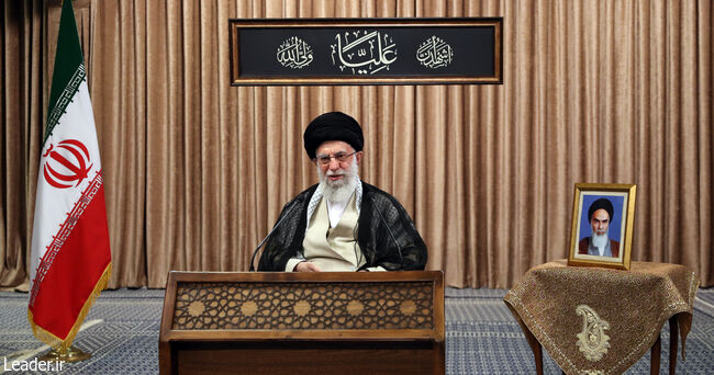 The Supreme Leader of the Islamic Revolution in a live televised program