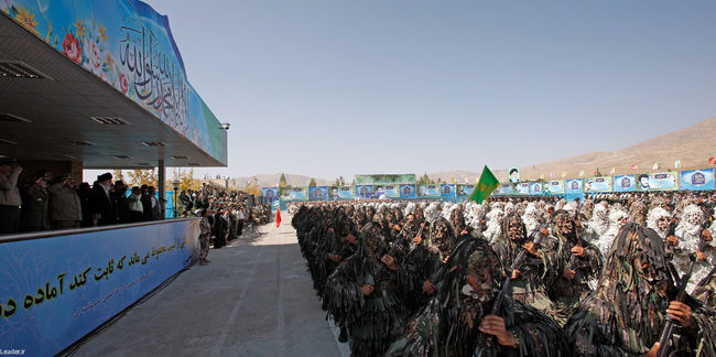 مراسم صبحگاه مشترک یگانهای نظامی، انتظامی و بسیج استان خراسان شمالی