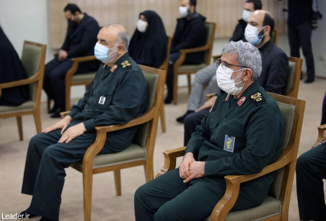 The meeting with the family of Martyr Commander Haj Qasem Soleimani